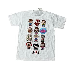Boys' FGTee Short Sleeve Graphic White Cotton T-Shirt - Size Large - NWT